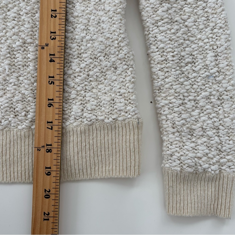Anthropologie MOTH Women's Cream Ivory Arbor Sweater Wool Blend Crewneck  Small - Picture 9 of 9